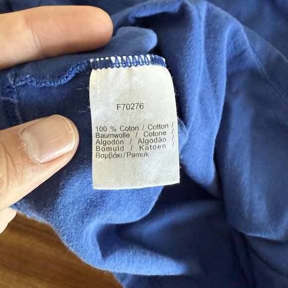 Lacoste Kid's Blue Short Sleeve Crew Neck Tee Size 4 Preppy Classic Sporty - Picture 8 of 11